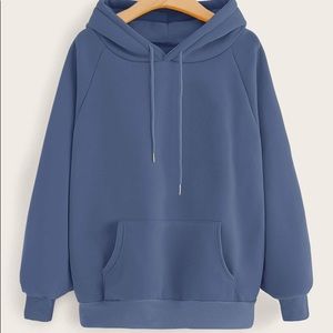 NEW ✨ Light Blue Hoodie with Front Pocket